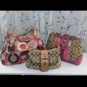 Vintage Coach Bag Lot/3 Size Vary